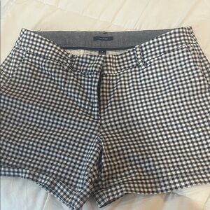 Nautica Navy and White Checkered Women Shorts on clamp missing